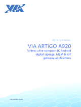 VIA Technologies ARTiGO A920 User manual