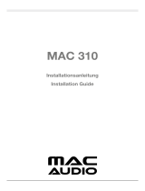 MAC Audio 310 Installation guide