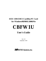 Ratoc CBFW1U Rev.6.0 User manual