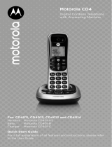 Motorola CD4012 Quick start guide
