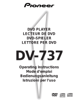 Pioneer DV-737 Owner's manual