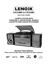 Lenoxx CD114BL User manual