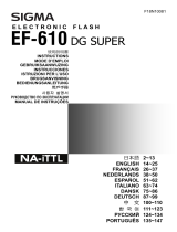 Sigma EF-610 DG SUPER - User manual