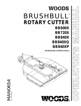 Woods BRUSHBULL BB840X User manual