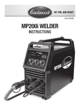 Eastwood Elite 200 Amp MP200i Multi Process Welder MIG - TIG - Stick Operating instructions