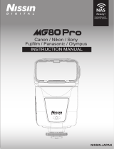 Nissin MG80 Pro Flash for Canon, Nikon, Sony, Fujifilm, Four Thirds User manual