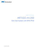 VIA Technologies ARTiGO-A1250 User manual