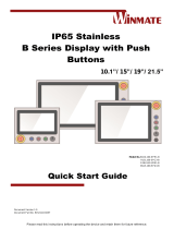 Winmate W22L100-SPA3-B Quick start guide