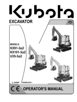 Kubota KX91-3a2 User manual