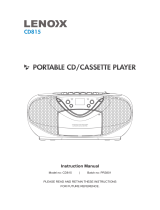 Lenoxx CD815 User manual