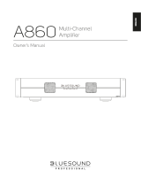 Bluesound A860 Owner's manual