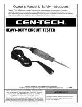 CEN-TECH Item 63603 Owner's manual