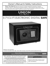 Union Safe Company Item 62978-UPC 193175338853 Owner's manual