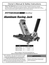 HARBOR FREIGHT 64545 Pittsburgh Automotive Racing Aluminum Racing Jack Owner's manual