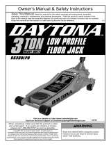 Daytona 64780 3 Ton Low Professional Rapid Pump Floor Jack Owner's manual