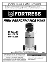 HARBOR FREIGHT 56403 27 Gallon 200 PSI High Performance Vertical Shop/Auto Air Compressor Owner's manual