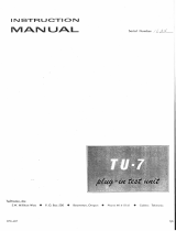 Tektronix TU-7 User manual