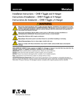 Eaton Metalux OHB Series Installation Instructions Manual