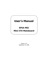 VIA Technologies EPIA-MII User manual