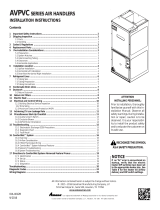Amana HVAC AVPVC48D14 Installation guide