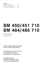Gaggenau BM485710 Owner's manual