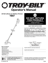 MTD TB57 Owner's manual