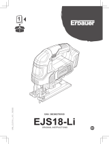 Erbauer EJS18-Li Original Instructions Manual