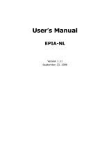 VIA Technologies EPIA-NL User manual