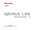 Docomo L-02E Optimus life User manual