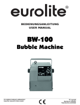 EuroLite BW-100 Bubble Machine User manual