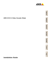 Axis Q7414 User manual