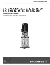 Grundfos CR Installation And Operating Instructions Manual