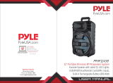 Pyle PPHP1243B 12-Inch Portable Wireless BT PA Speaker System User manual