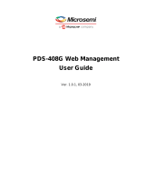 Microchip Technology Microsemi PDS-408G Web Management User Manual