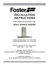 Foster MILANO WALL 48” Installation Instructions Manual