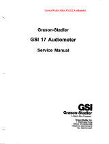 Welch Allyn Grason-Stadler GSI 17 1717-9710 User manual