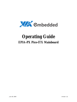 VIA Technologies EPIA-PX5000EG - VIA Motherboard - Pico ITX Operating instructions