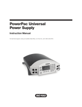 BIO RAD PowerPac Universal Power Supply User manual