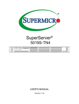 Supermicro SuperServer 5019S-TN4 User manual