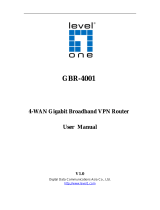 LevelOne GBR-4001 User manual