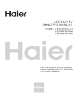 Haier LE50K6500UA User manual