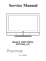 Vizio HDTV30A VW32L User manual