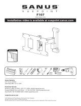 SANUS VuePoint F107 Installation guide