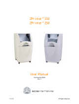 3D Systems ZPrinter 350 User manual