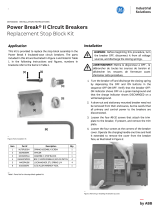 ABB Power Break II Circuit Breaker Replacment Stop Block Kit Operating instructions