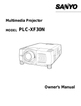 Sanyo PLC-XF30N User manual