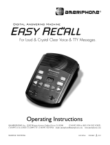 Ameriphone Easy Recall Operating Instructions Manual