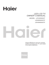 Haier LE43K6000TF User manual