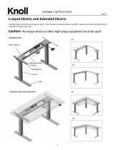 Knoll k.stand Extended Electric Assembly Instructions Manual