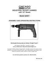 Chicago Electric 02957 Assembly And Operating Instructions Manual